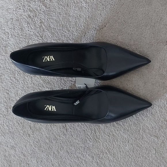 Zara black heels size 7.5 - Picture 2 of 7